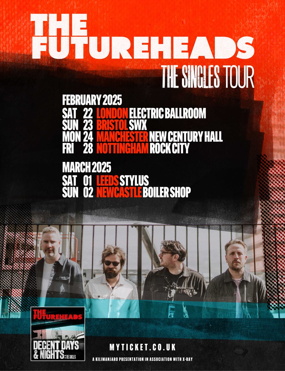 We’re going on tour in February ✌️
We’ll be playing the hits in support of our forthcoming record ‘Decent Days &amp; Night: The Singles’.
We haven’t played some of these songs live for a very long time so let’s make this precious.
Tickets go on-sale 10am this Friday.
Get involved!