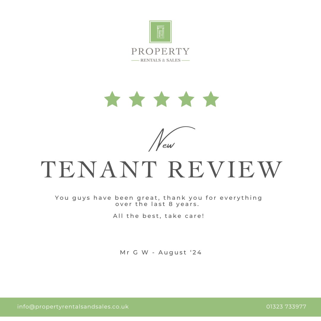 Property_RentEB's tweet photo. Here's a wonderful review from one of our tenants.๐
We love to see the work we're doing is paying off.๐
๐กSee our lettings here:
https://t.co/Ys8ldTxInk
#propertyrentals #tolet #eastbourne #eastsussex #sussex #eastbournelocal #littlechelsea https://t.co/m9ozvpCe2L