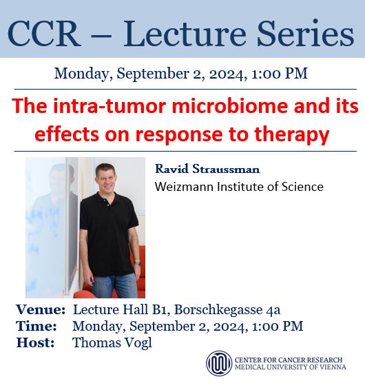 cancerCCR's tweet photo. Excited 🤩 to welcome Ravid Straussman from @WeizmannSciencetoday at the @cancerCCR at 1 pm who will talk about the multifaceted landscape of the tumor microbiome 🦠and its role for immunotherapy 💉 https://t.co/MESUwBoZII