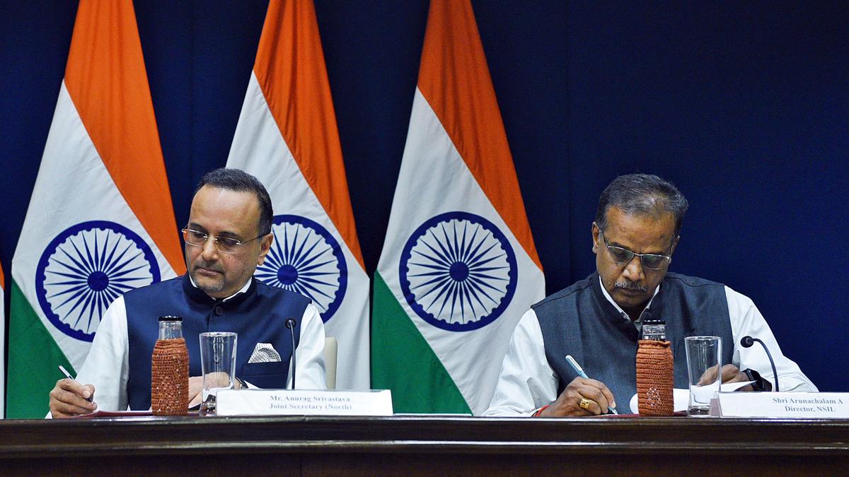 antarikchya's tweet photo. A critical milestone for the Nepalese Space Industry🇳🇵

Nepal's first high-school nano-satellite #MUNAL's Launch agreement has been signed between the Ministry of External Affairs (MEA) and New Space India Limited (NSIL) on 10th August 2024 in Delhi. https://t.co/ScWoxcp3Nb