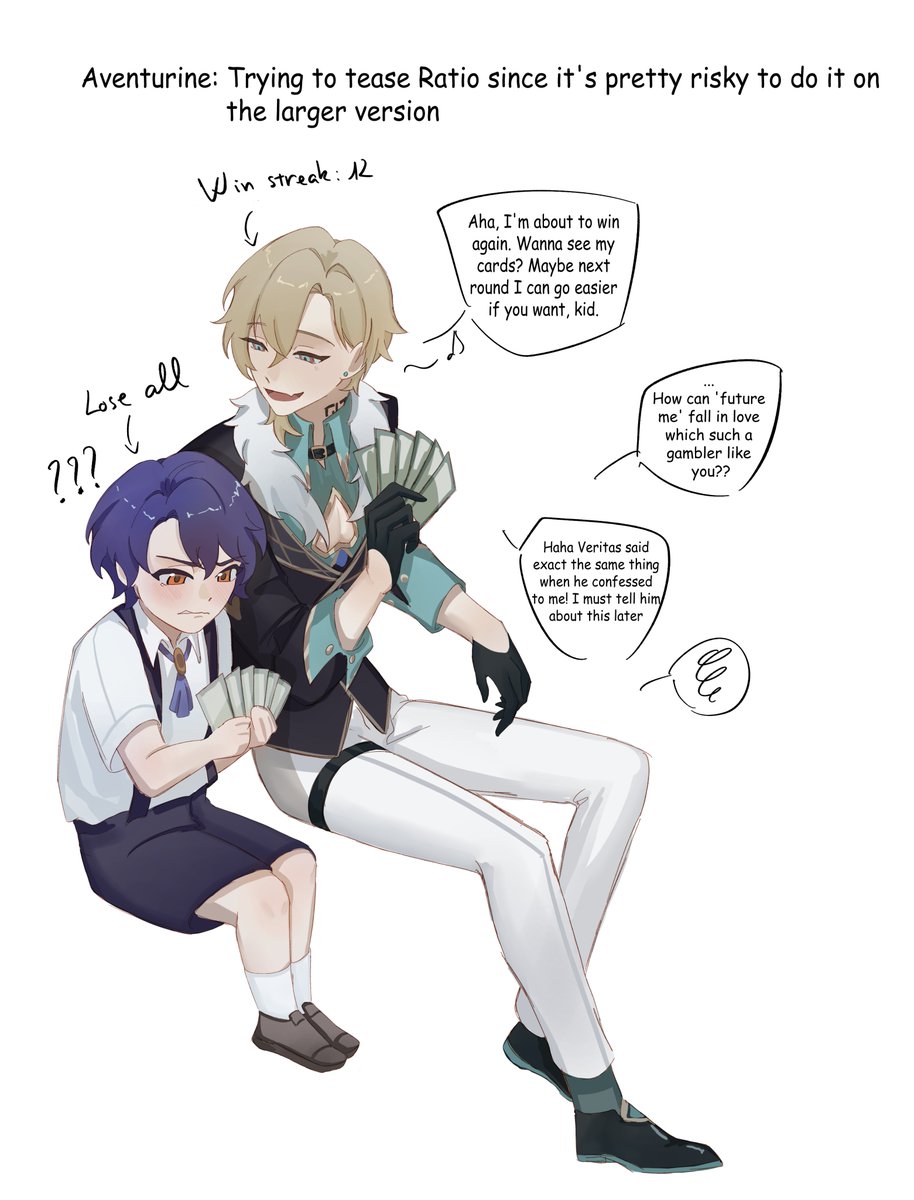 What if Ratio and Aventurine meet the young version of each other?

#RatioRine #aventurine #DrRatio #HonkaiStarRail