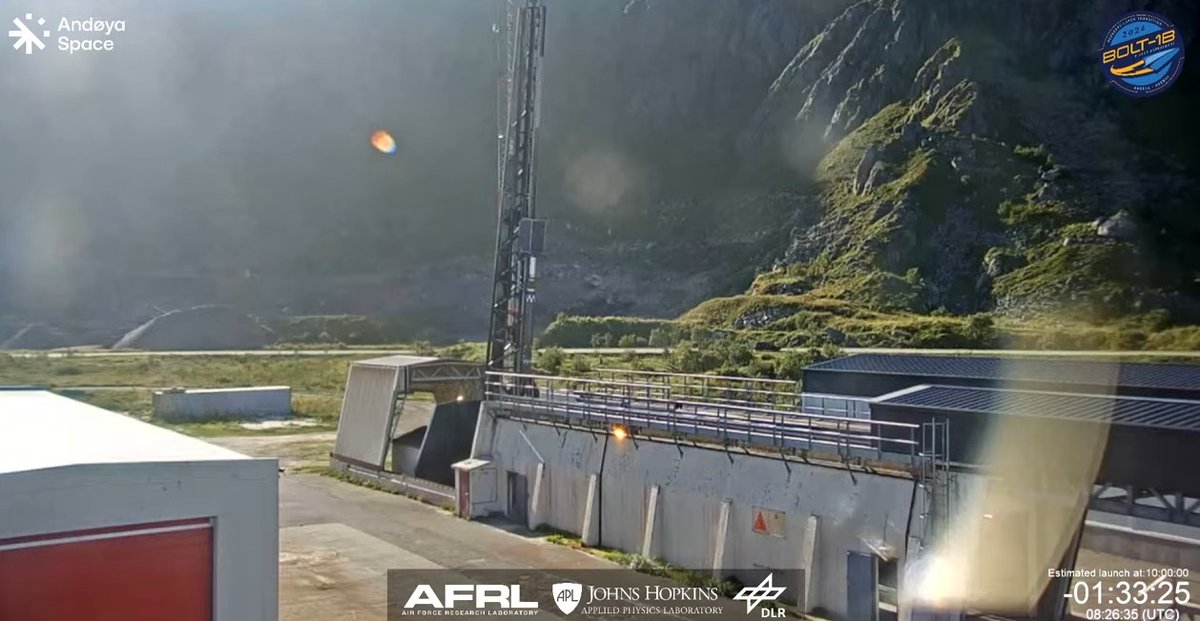 Follow our launch attempt of the sub-orbital BOLT-1B mission from Oksebåsen, Andøya, live on YouTube: 
youtube.com/watch?v=t2Q2Dq…