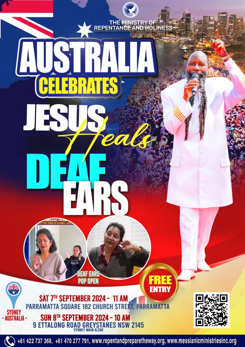 lafua_'s tweet photo. Come See the Visitations of GOD! The Deaf Has Heard! 🎉🎊🎉

#AussieCelebratesJesus https://t.co/R3pIFnD9Uj