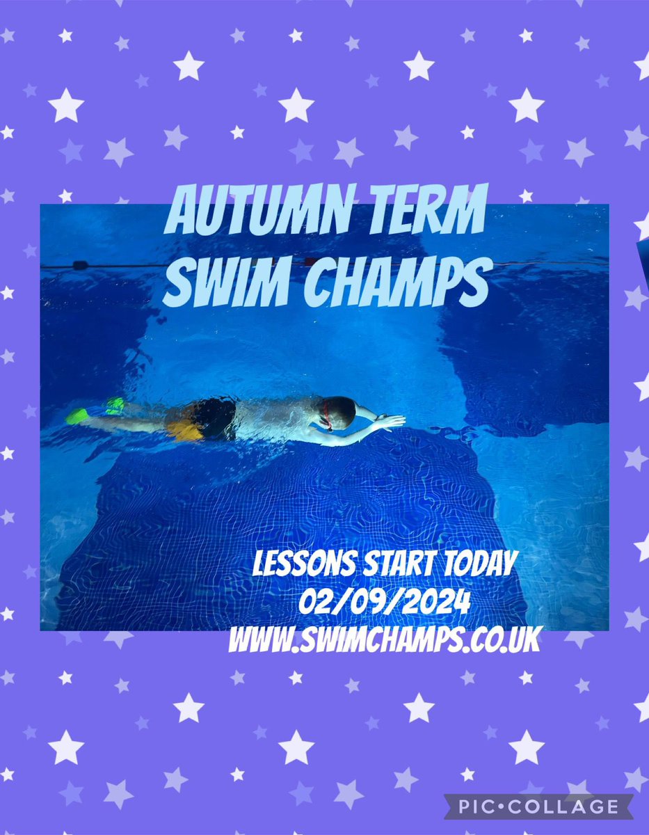 Hello! We can’t wait to welcome you all back to the pool today.

Kicking off our Augumn term today in both Llanelli &amp; Carmarthen. 

Lessons running from 4pm onwards today. 

swimchamps.co.uk