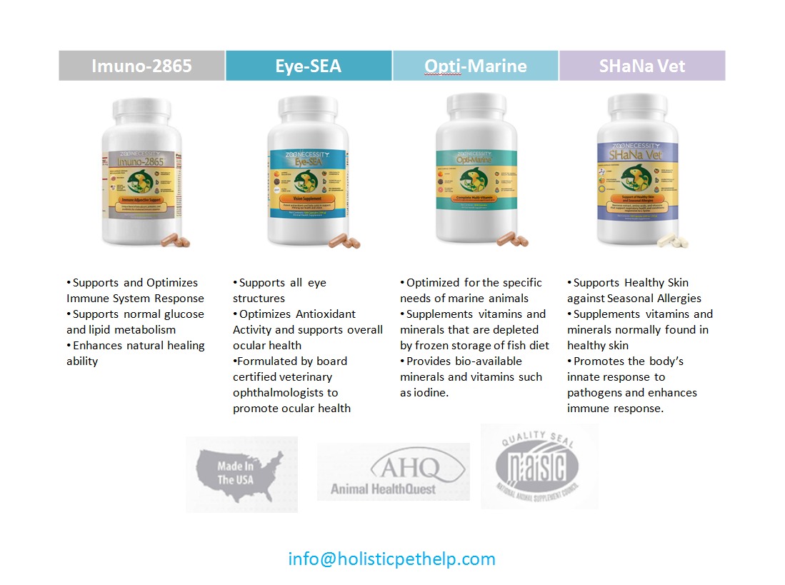 All natural supplements for Marine Animals
Contact us for more information.