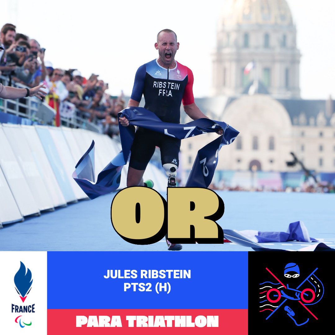 AntoGriezmann's tweet photo. 🚨 ALERTE MÉDAILLE 🚨

🥇 JUUUUUUUUULES EST CHAMPION PARALYMPIQUE 🥇

EXCEPTIONNEL 🤩🤩🤩

#AlerteMedaille #Paris2024 https://t.co/dbazOjIkog