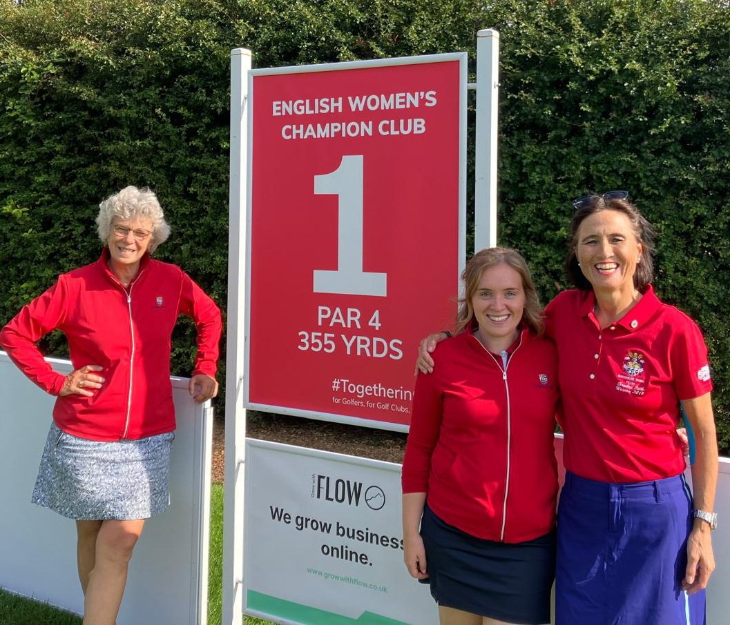Kent Golf (@kent_golf_) on Twitter photo Well done to the Sundridge Park team on finishing T5 in the English Women's Champion Club at <a href="/hesslegolfclub/">Hessle Golf Club</a>. Great effort after playing early in the worst of the weather.
Team photo L to R: Tita McCart, Nancy Leonard, Kim Morris.
Full results ➡️ golfgenius.com/pages/4979090
<a href="/_SPGC/">Sundridge Park GC</a> Well done to the Sundridge Park team on finishing T5 in the English Women's Champion Club at <a href="/hesslegolfclub/">Hessle Golf Club</a>. Great effort after playing early in the worst of the weather.
Team photo L to R: Tita McCart, Nancy Leonard, Kim Morris.
Full results ➡️ golfgenius.com/pages/4979090
<a href="/_SPGC/">Sundridge Park GC</a>