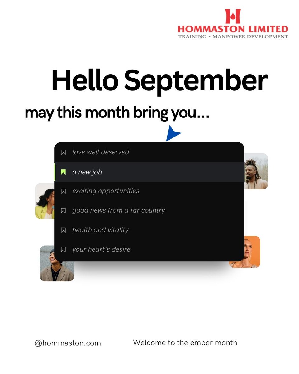 HOMMASTON_'s tweet photo. Hello To A New Month!🎉🎉
This new month is another opportunity to embrace new challenges, fresh opportunities, and the excitement of what's ahead.
Share what you hope September will bring for you in the comment section.
#HappyNewMonth #hommaston #SuccessMindset #positivevibes https://t.co/GsmJFSzqnK