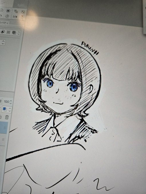 なんだかコネコネいじっている落書きぷりん進捗。 