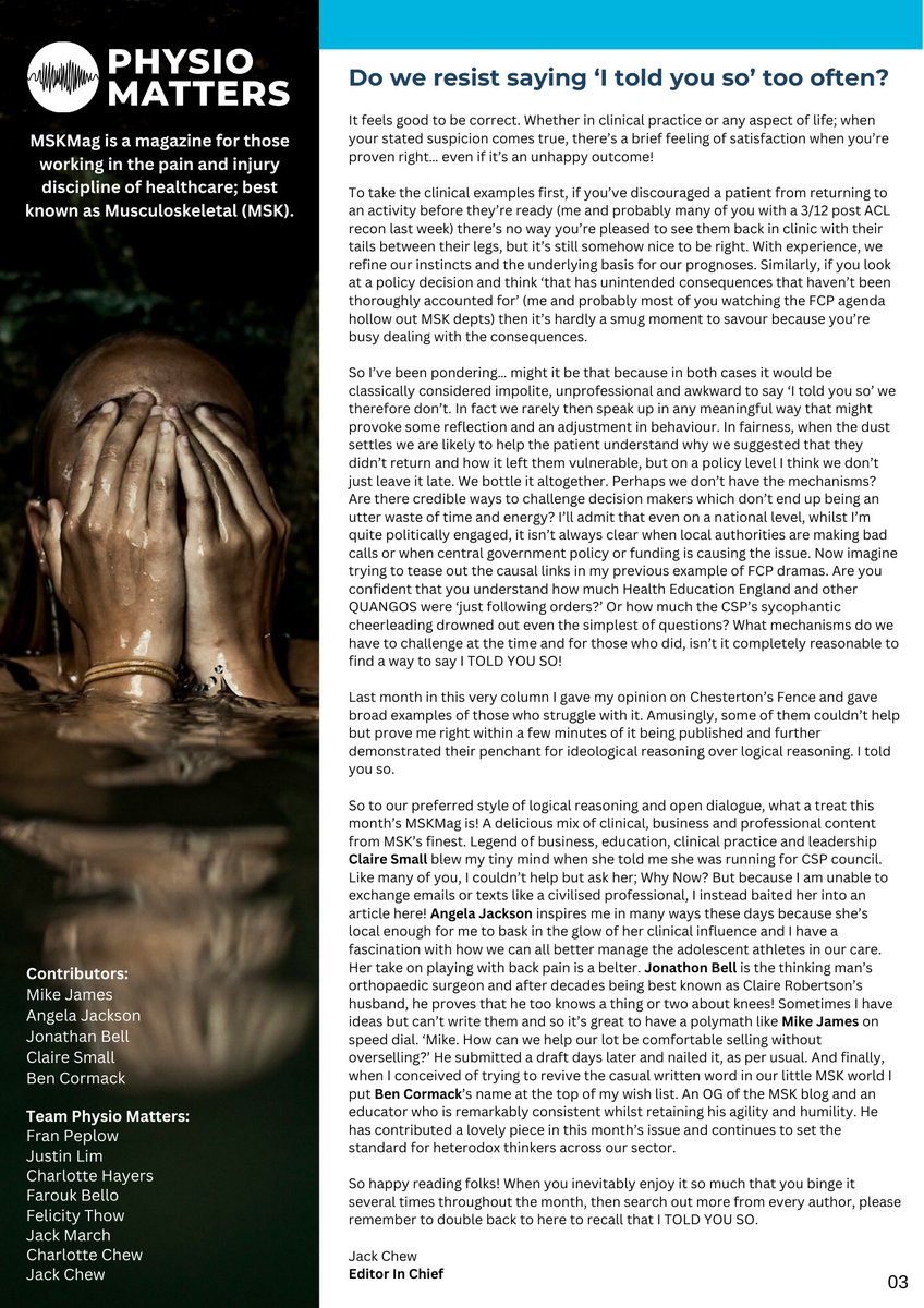 MSKMag Issue 9 is hot off the press!
Here's this month's editorial.
Subscribe at: MSKMag.Substack.Com

Starring: Claire Small, Angela Jackson, Mike James, Jonathan Bell &amp; Ben Cormack