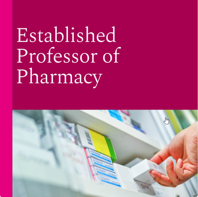 Final call for applications for the role of Established Professor of Pharmacy <a href="/uniofgalway/">Ollscoil na Gaillimhe | University of Galway</a> 

Closing date: 5pm on Thursday, 5th Sept.

universityofgalway.ie/about-us/jobs/
