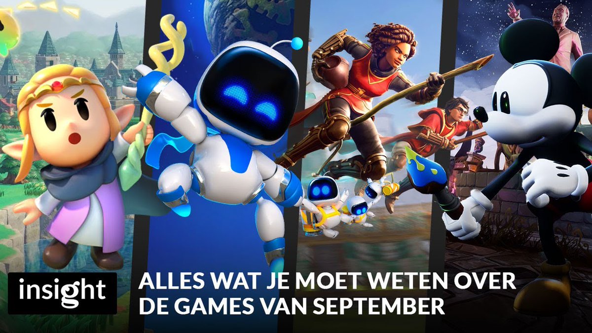 Insight_IOT's tweet photo. Video: https://t.co/xsrUBFiWrp
De nieuwe maand is begonnen en dus is er een nieuwe #InsightMonthly! September zit vol!
Deze keer met aandacht voor o.a. #QuidditchChampions, #AstroBot, #ZeldaEchoesOfWisdom en meer! https://t.co/zbPo3O7iaC