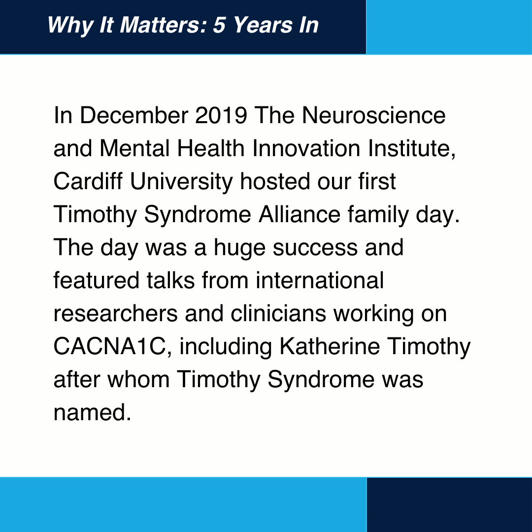 tsa_charity's tweet image. In Dec 2019, NMHII hosted our first #TimothySyndrome Alliance family day. Families shared experiences, tears, joy, and hope. #CACNA1C Talks from top researchers were shared globally for continued support. #5YearsOfImpact #StrongerTogether #RareDisease @neurosciencecu