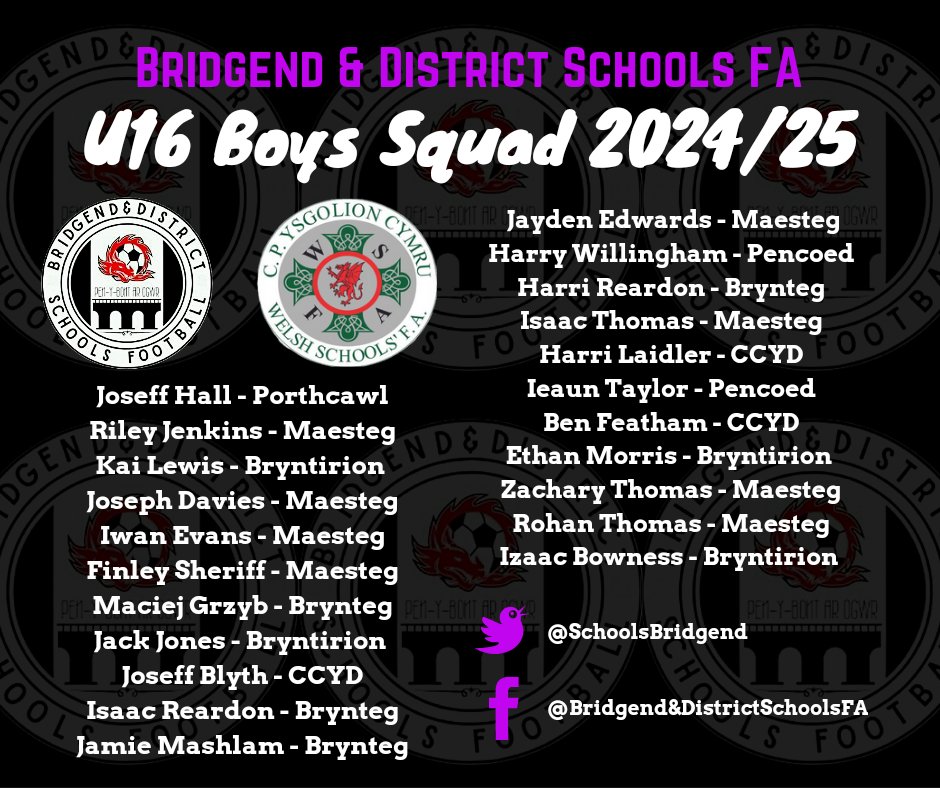 Bridgend & District Schools FA tweet media