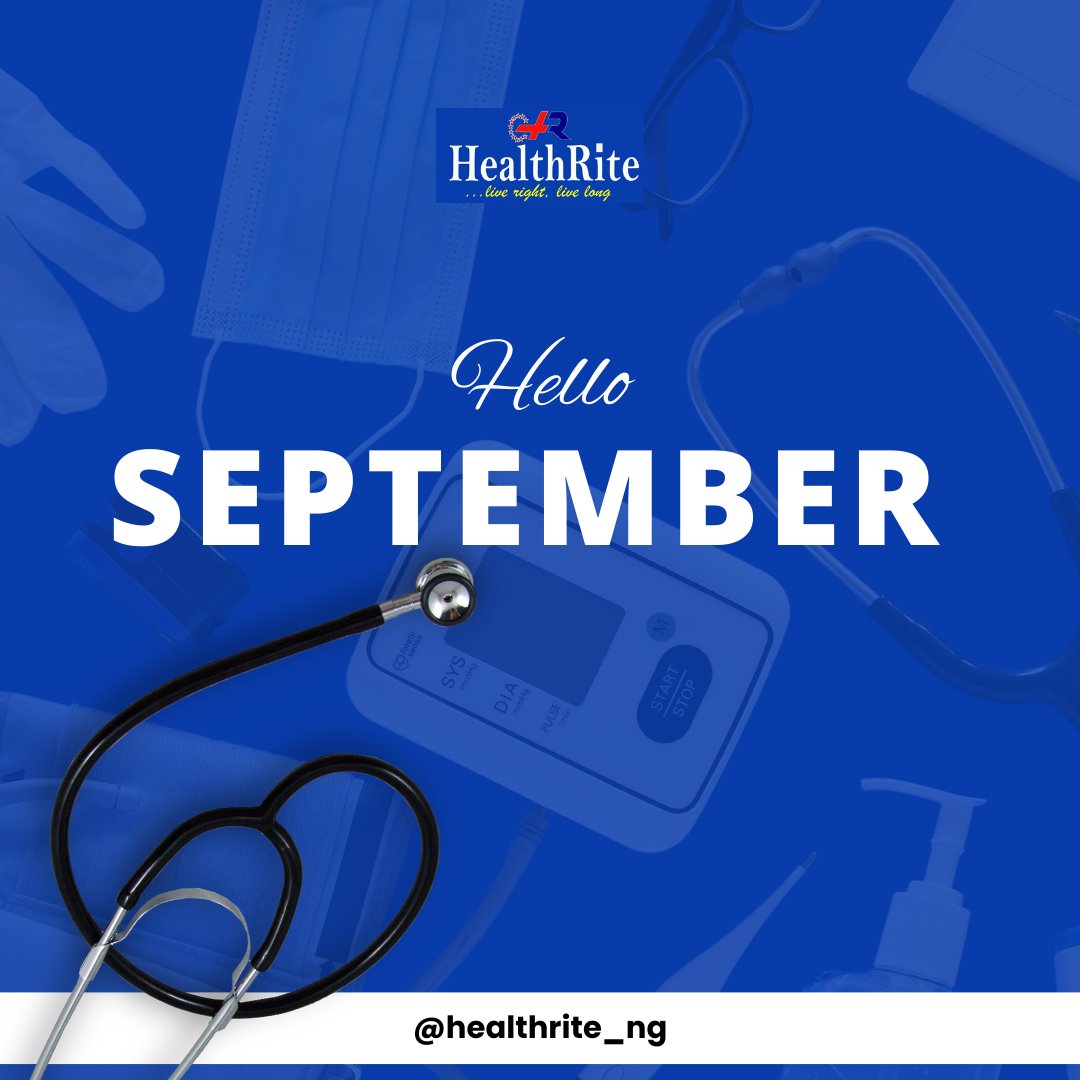 Healthrite_ng's tweet photo. Happy September! As we welcome in a new month, the team at Healthrite Medical Clinic is excited to continue providing exceptional healthcare services to our patients and community. 

We're grateful for your trust and look forward to supporting your health and wellness goals https://t.co/lpFe6D6vgX