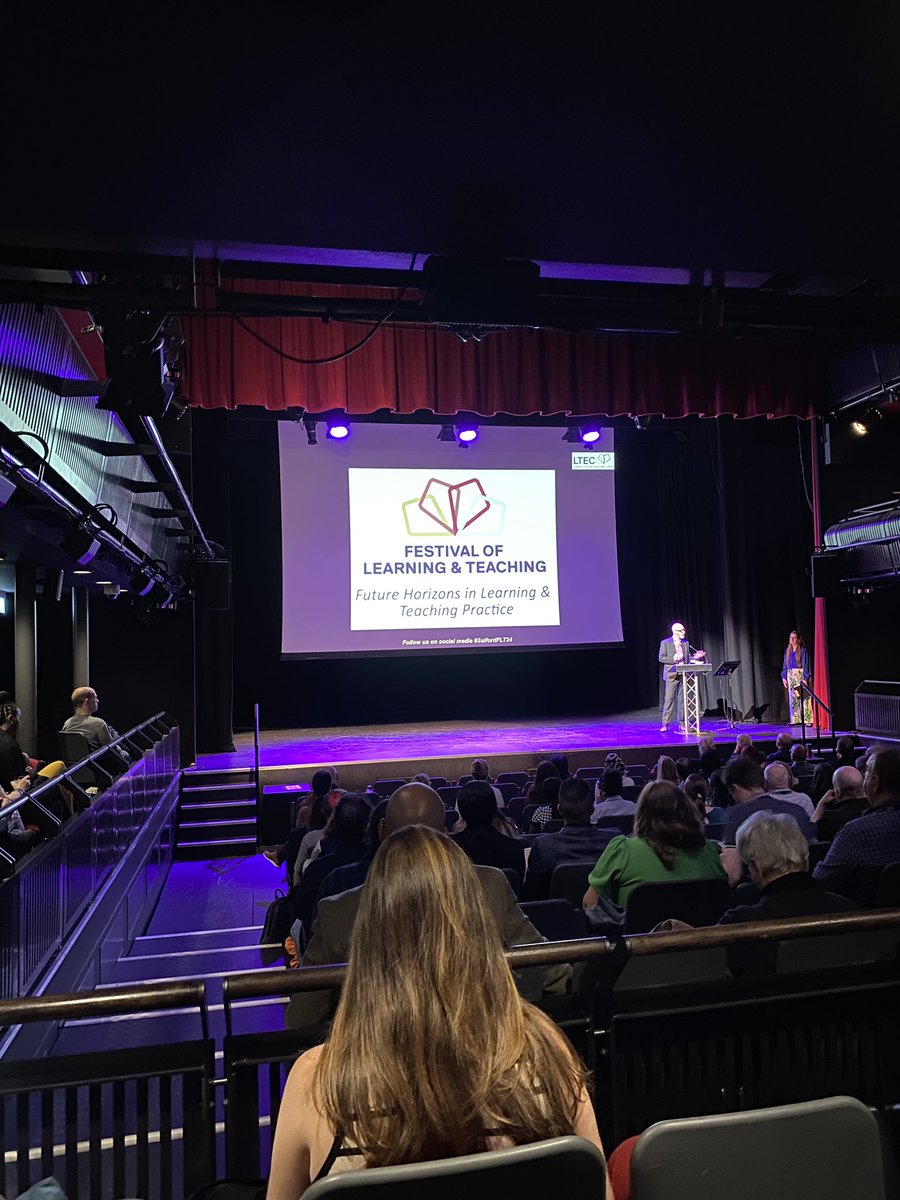 Starting the week with the <a href="/SalfordUniLTEC/">Salford Uni Learning & Teaching Enhancement Centre</a> Festival of Learning &amp; Teaching - looking forward to two interesting days! #SalfordFLT24