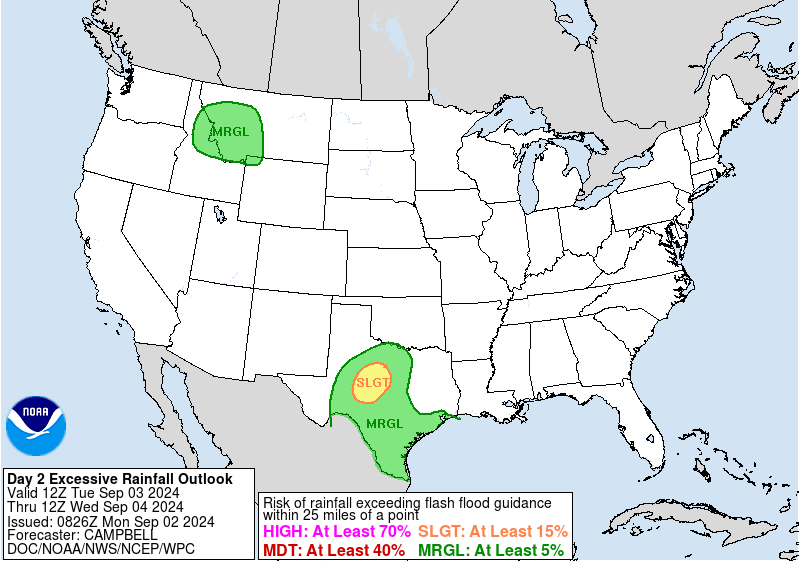 LimWeather's tweet photo. D1-2
SLGT risk in W,S #Texas esp #MidlandTX,#OdessaTX,#Abilene,#SanAngelo,#DecaturTX,#Weatherford,#grahamTX,#Uvalde,#MineralWells,#Brownwood,#Stephenvilletx,#TexasCity,#leagueCity,#galveston,#CorpusChristi
#Wxtwitter #Wxx #Flashflood #Txwx #CTxwx #DFWwx #DFW #HOUwx #GLSwx #STXwx https://t.co/4xwM2yCPl9