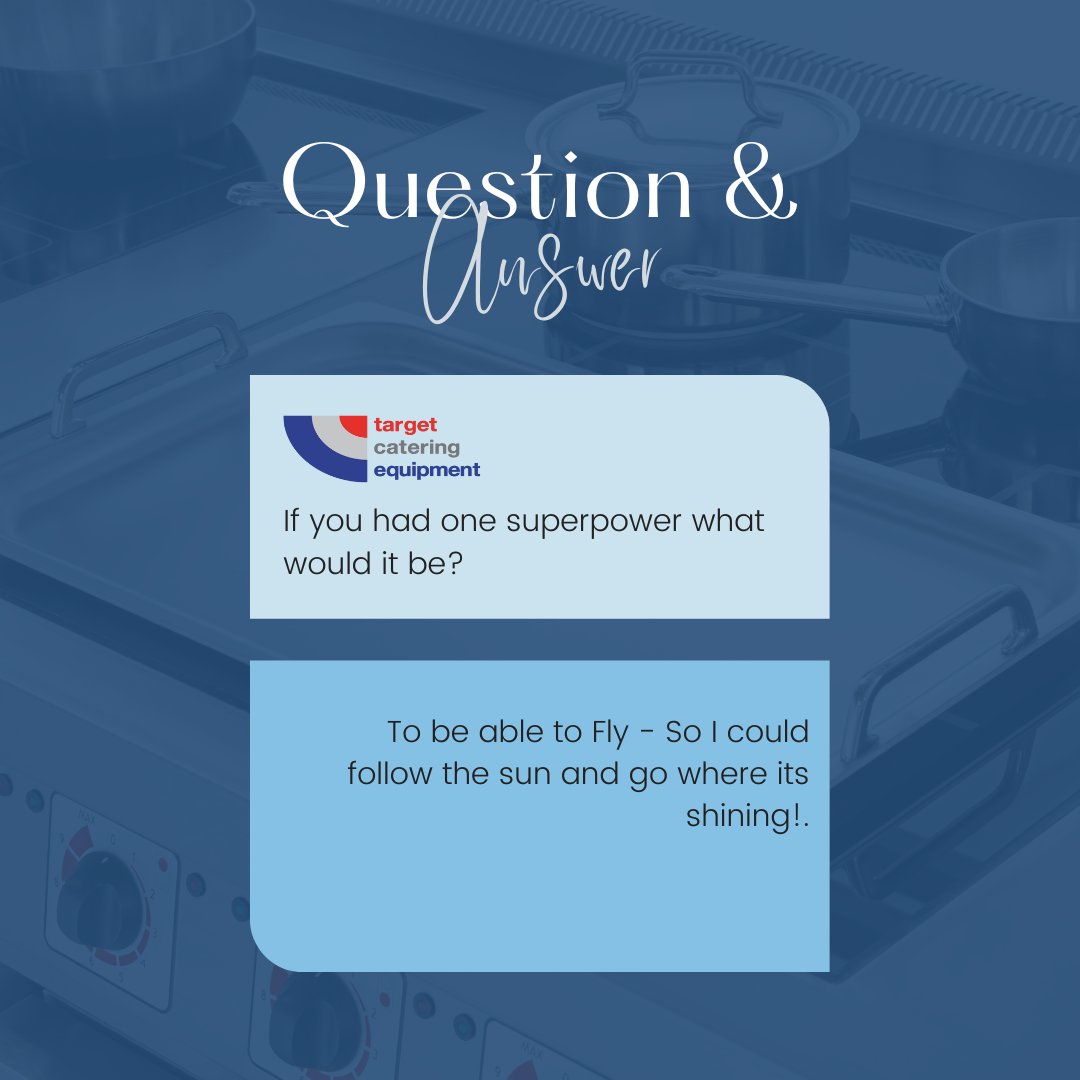 TargetCatering's tweet image. Say Hi to Megan!🎯

Our Sales &amp;amp; Customer Relationship Executive🔥

Scroll  across to learn more about Megan’s favourite Target equipment, 🧑‍🍳  what superpower she would have, ⚡️ and kitchen appliance she can’t live  without! 🌯