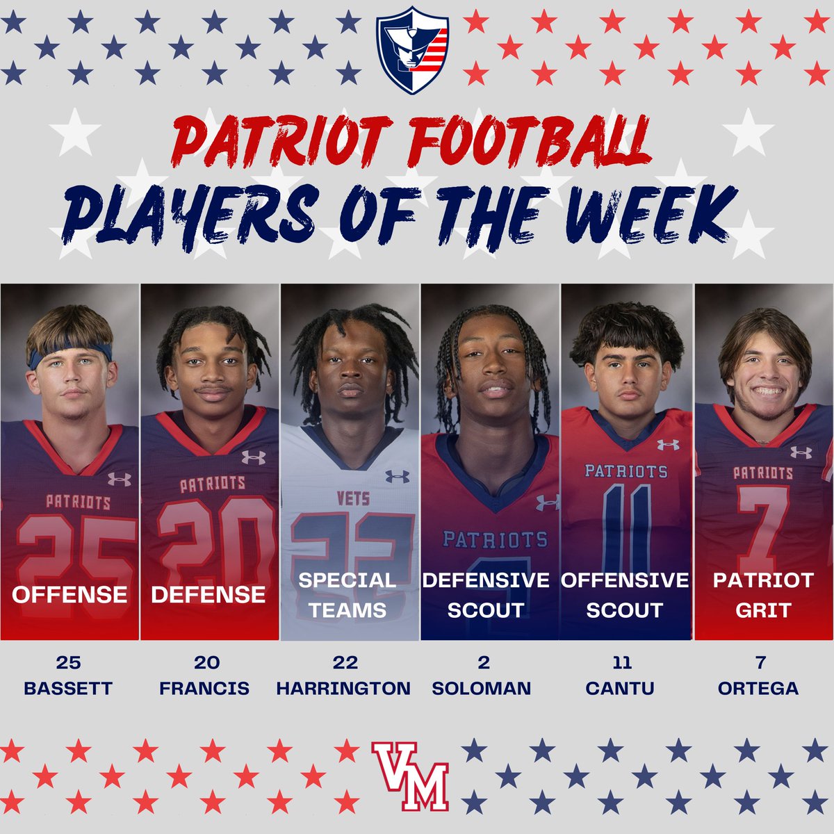 Veterans Memorial Football™️ tweet media