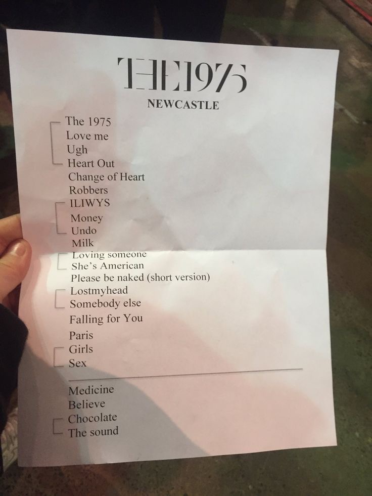 ifibe1ievey0u's tweet photo. the things I’d do for this setlist https://t.co/AcFLczNjID