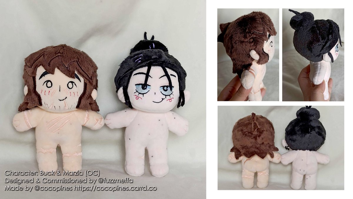 15cm Buck and Marzia ,<a href="/fuzzmeffa/">Mef😎</a>'s OCs !
Ty for the cmsn! 🫶
#cocommission
