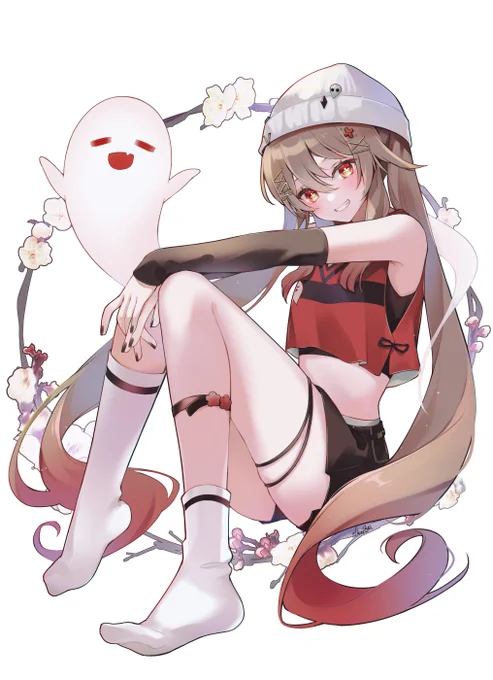 #HuTao #原神  久々に描きました!胡桃ちゃん