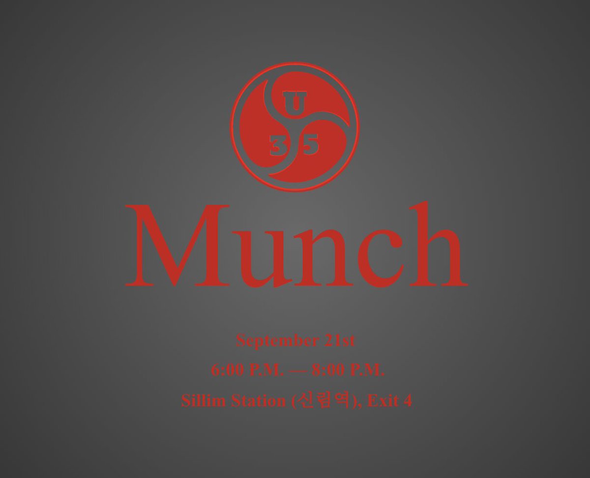 The U35 Munch is on September 21st.
Be there or be square! Or else you won't be a-round for this awesome event~

RSVP and check for details here: fetlife.com/events/1585488
