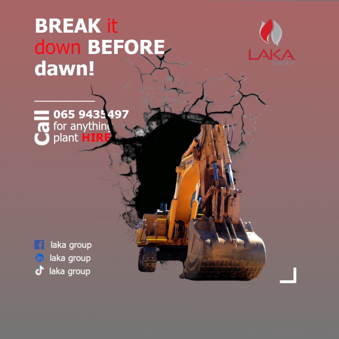 lakagroup's tweet photo. At Laka Group, we provide a comprehensive range of high-quality plant hire services tailored to meet the diverse needs of construction, mining, and industrial projects across South Africa. With a commitment to excellence and customer satisfaction. #PlantHire #Entreprenuers #SA https://t.co/UAI9s82l1Z