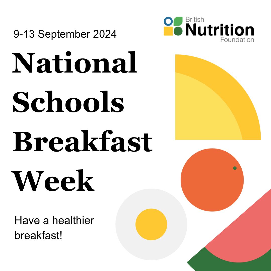 Get ready for National Schools Breakfast week - starting Monday 9 September! nutrition.org.uk/national-schoo…

We've got a planning guide, a comms pack plus a poster, parent factsheets and activity ideas available here nutrition.org.uk/national-schoo…