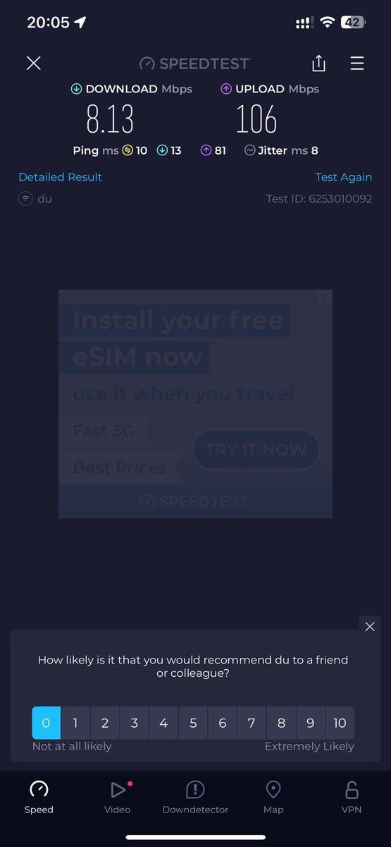 samipudd's tweet photo. @duCares leaving me without internet for two days, no help. Nothing. 
I check the app “see pics” and it says 221AED cancellation fee. 
Call Du and they say 1,360AED! 
Imagine that. Charging when you’ve given 1MBPS for the last 2 days and no no internet (so no TV or phone line!) https://t.co/ETeR2qjOQu