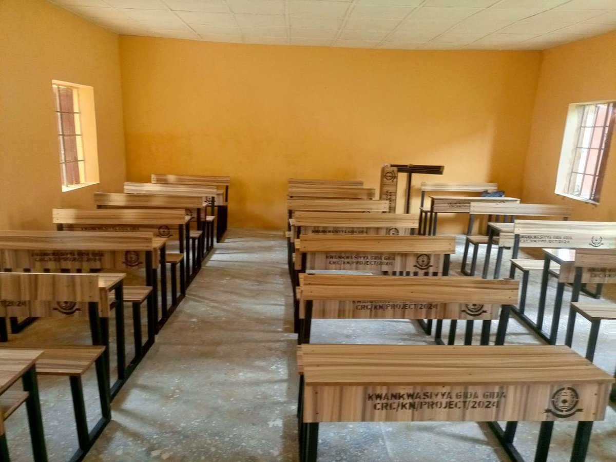 Abkr_Abdulkadir's tweet photo. After completing the building of some new blocks in primary and secondary schools in Kano, Distribution of chairs begins.
#abbaisworking #akymediacenter https://t.co/bFOxMB3aB8