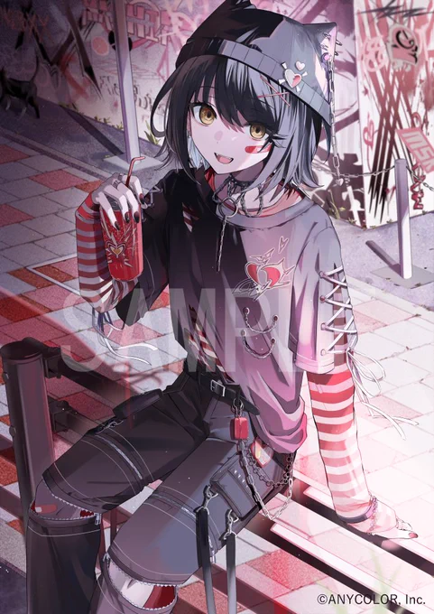 【ご報告】この度、にじさんじ「FANCY TOXICグッズ」のましろ爻さんのビジュアルを担当致しました!何卒よろしくお願いします#FANCYTOXIC 