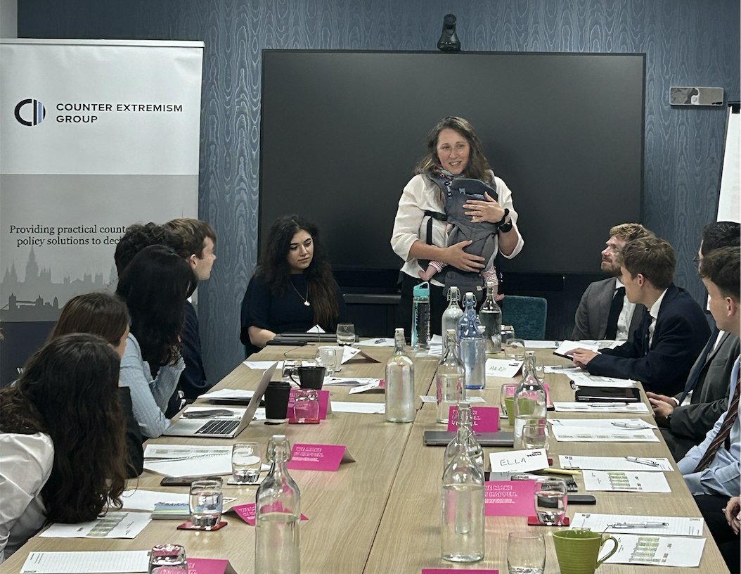CEGroupUK's tweet photo. The Young Leaders in National Security Fellowship 2024 is starting with the impressive new cohort and the CEG Team this morning. 

(The youngest member of the CEG Team was determined not to miss it.) https://t.co/qtovHF1eKy