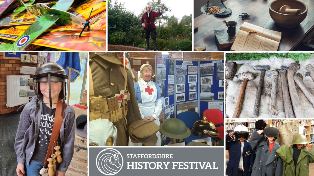 Staffordshire Libraries (@staffslibraries) on Twitter photo #PertonLibrary Sat 12 Oct 10-3 History& Heritage Fair Family friendly, lots to see & do! Stone Age re-enactor, kids activities @daveythecanary <a href="/MuseumofWVandSS/">The Museum of Wolverhampton & South Staffordshire</a> <a href="/BMSGH/">Midland Ancestors</a> <a href="/MoseleyNT/">NT Moseley Old Hall</a> <a href="/TheLaceGuild/">The Lace Guild</a> <a href="/apedaleheritage/">Apedale Heritage</a> <a href="/EnglishHeritage/">English Heritage</a> #Boscobel <a href="/TheWFA/">Western Front Association</a> <a href="/ResidentsPerton/">Perton Resident Page</a> #StaffsHistFest #PertonLibrary Sat 12 Oct 10-3 History& Heritage Fair Family friendly, lots to see & do! Stone Age re-enactor, kids activities @daveythecanary <a href="/MuseumofWVandSS/">The Museum of Wolverhampton & South Staffordshire</a> <a href="/BMSGH/">Midland Ancestors</a> <a href="/MoseleyNT/">NT Moseley Old Hall</a> <a href="/TheLaceGuild/">The Lace Guild</a> <a href="/apedaleheritage/">Apedale Heritage</a> <a href="/EnglishHeritage/">English Heritage</a> #Boscobel <a href="/TheWFA/">Western Front Association</a> <a href="/ResidentsPerton/">Perton Resident Page</a> #StaffsHistFest