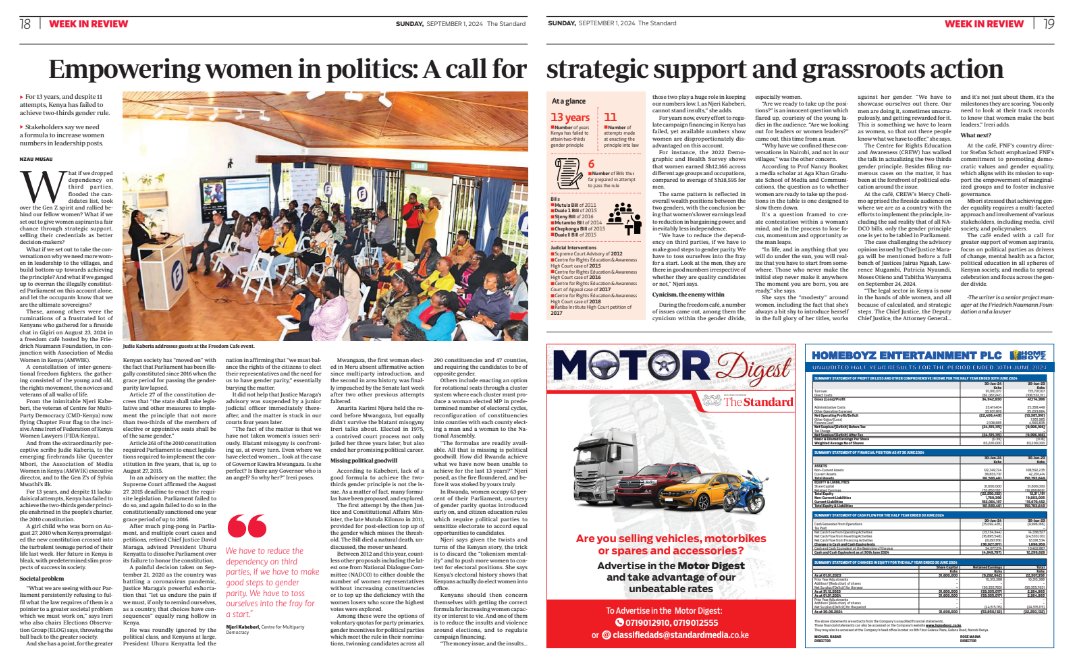 A key takeaway from the August #FreedomCafé, held in partnership with <a href="/FNF_Kenya/">Friedrich Naumann Foundation Kenya</a> , was the urgent need to empower women in leadership roles. Strategies such as mentorship programs, capacity-building initiatives, and addressing societal barriers were identified as essential steps