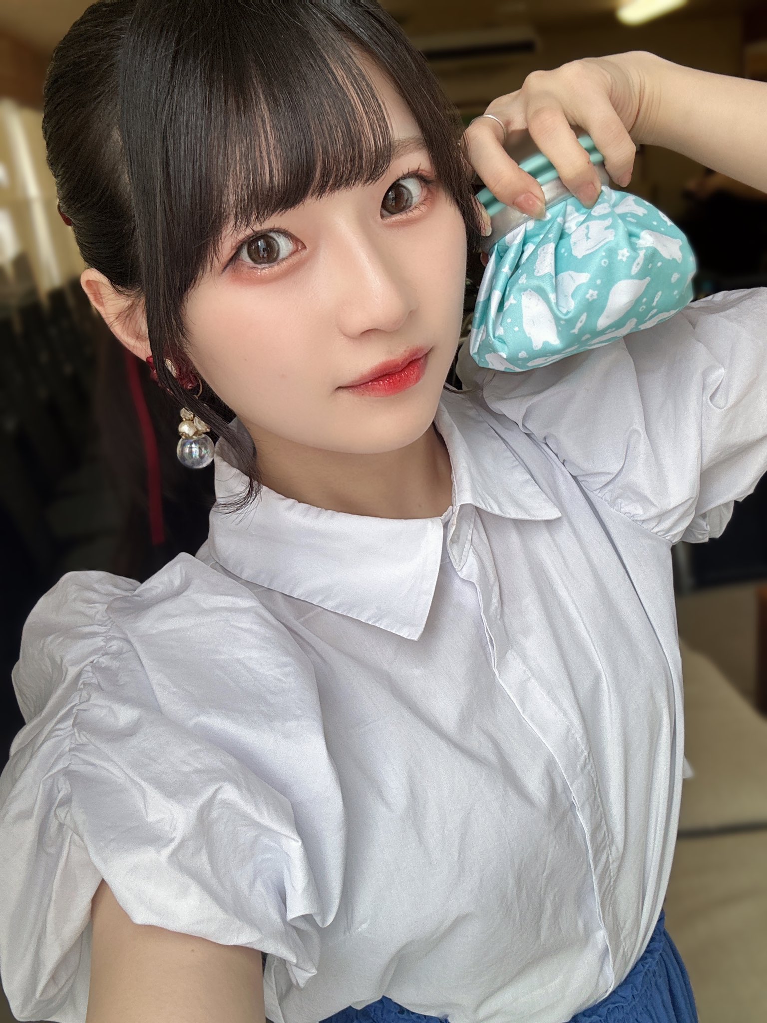 青木陽菜　チェキ④ BLUE TRIP チェキ風フォトカード 青木陽菜 直筆サイン - メルカリ