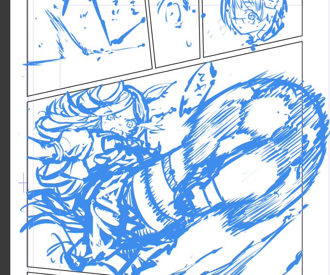 サッカー漫画描いてます😃 