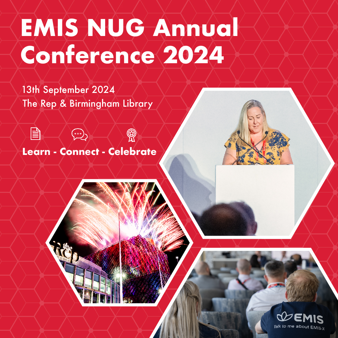 The EMIS NUG annual conference and awards dinner is taking place on Friday September 13 at the Birmingham Repertory Theatre (Rep), make sure you don’t miss out: okt.to/7V1Akd