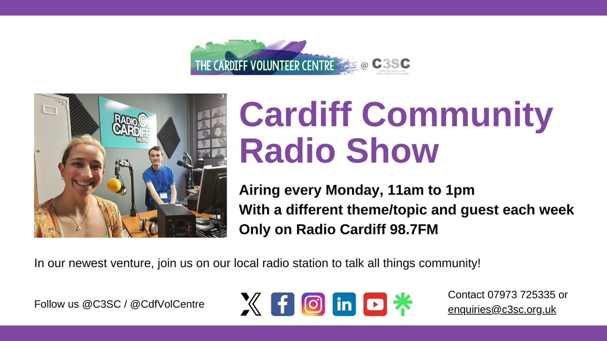 Don't forget to tune into <a href="/RadioCardiff/">Radio Cardiff</a> from 11am, running to 1pm as we discuss all things Cardiff #community! As children and young people return to school this week, the topic today is 'Inclusion in education'. Don't miss it!
