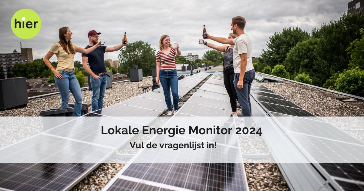 Energie-initiatieven, coöperaties, verenigingen en stichtingen opgelet: geef informatie over jullie initiatief door voor de Lokale Energie Monitor '24! Zo maakt HIER al 10 jaar de impact zichtbaar. Doe je ook weer mee? Vul deze vragenlijst in vóór 30 sept: ow.ly/vZpK50T9tRJ