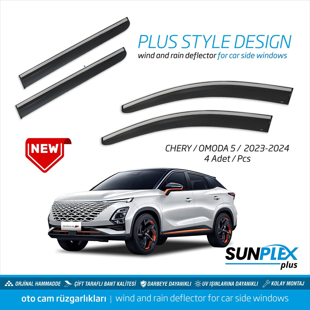 Chery Omoda 5 2023-2024 aracınıza özel tasarlanmış Sport Style Design Oto Cam Rüzgarlıkları.

#sunplex #sunplexwinddeflectors #winddeflectors #winddeflector #otocamrüzgarlığı #otocamrüzgarlıkları #otocamrüzgarlığ #sunplexspoiler #chery #omoda5 #omoda #cheryomoda5 #otoaksesuar