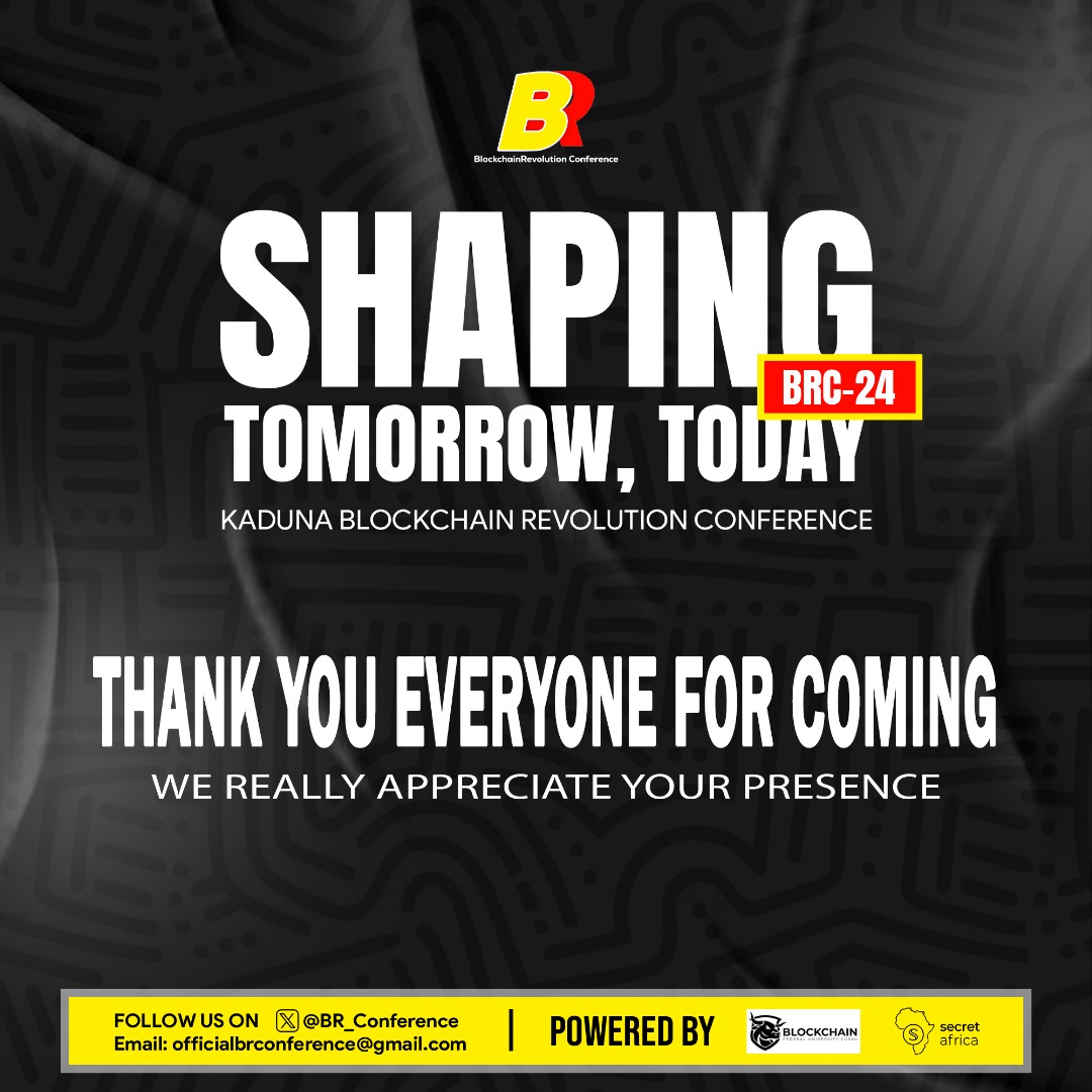 BR_Community1's tweet photo. As we wrap up the Blockchain Revolution Conference (BRC'24), we want to extend our deepest gratitude to everyone who made this event a success.
Together, we made BRC'24 an unforgettable experience!
Thank you for being a part of this journey with us.
#BRC24 #BlockchainRevolution https://t.co/fFITjo6DWW