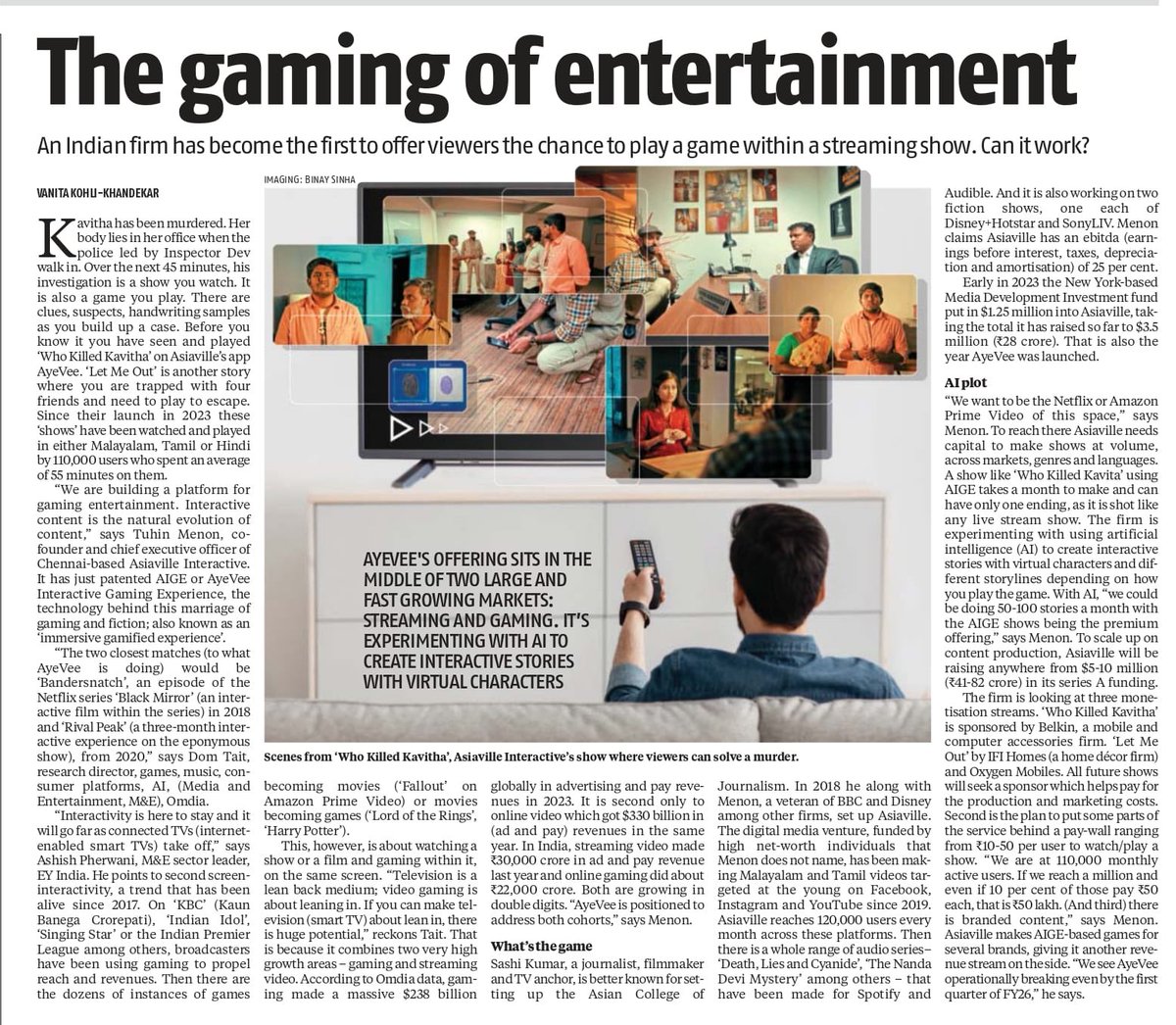 There’s some  pathbreaking or trailblazing here