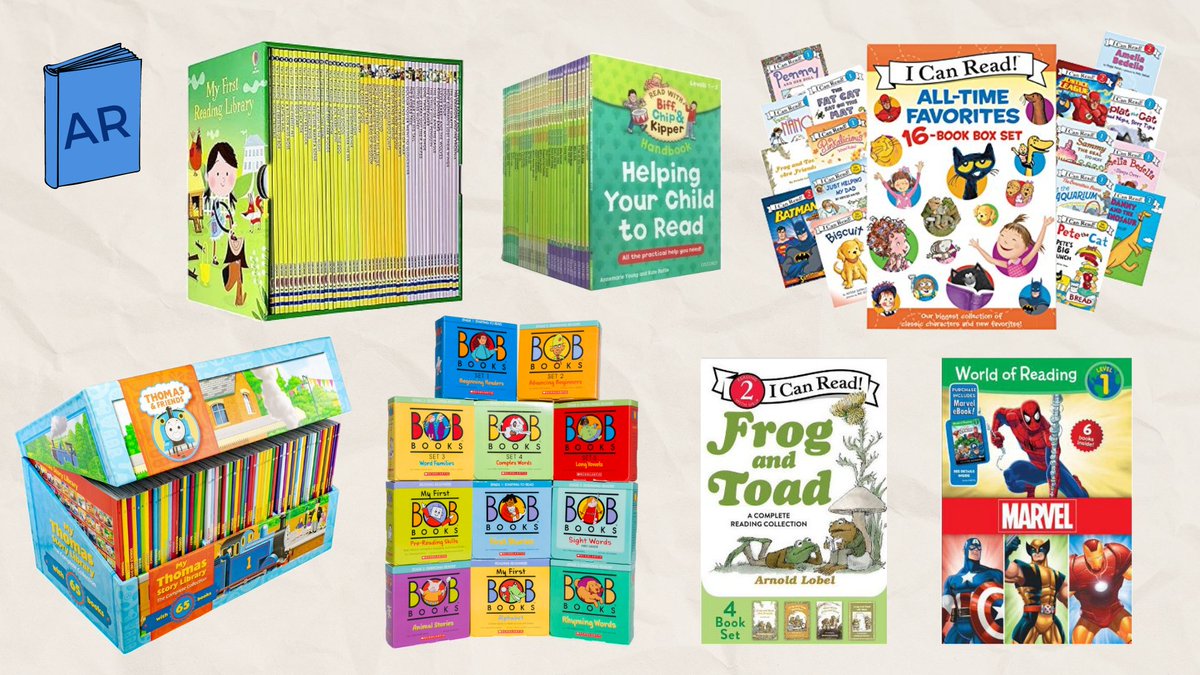 ARBookShopCom's tweet image. 1/10 📚✨ As a parent and educator, I often found it difficult to find leveled reading systems that didn&apos;t bore me to tears. However, these series use popular and engaging topics to help your children build literacy skills. Let&apos;s explore some of my favorites! #LeveledReading