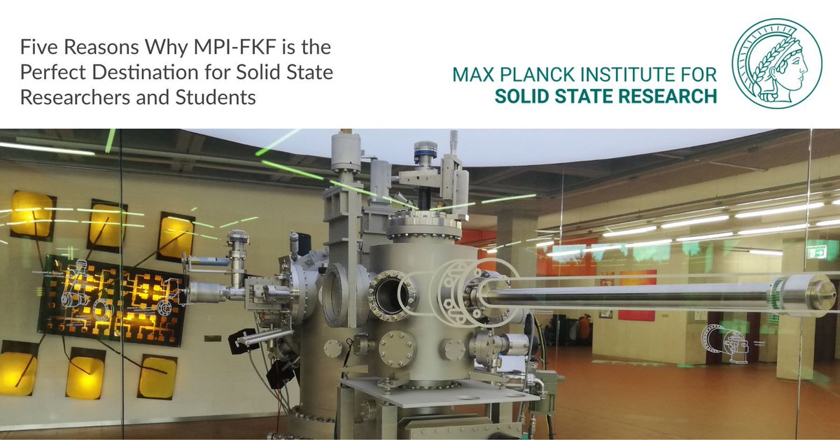 Max Planck Institute for Solid State Research (@mpifkf) on Twitter photo Read this great article by <a href="/academpositions/">Academic Positions</a> on our institute, that offers 5 reasons why we are a top 10 global research institute, thanks to a supportive environment, cutting-edge facilities & groundbreaking research! buff.ly/4dUMuHy Read this great article by <a href="/academpositions/">Academic Positions</a> on our institute, that offers 5 reasons why we are a top 10 global research institute, thanks to a supportive environment, cutting-edge facilities & groundbreaking research! buff.ly/4dUMuHy