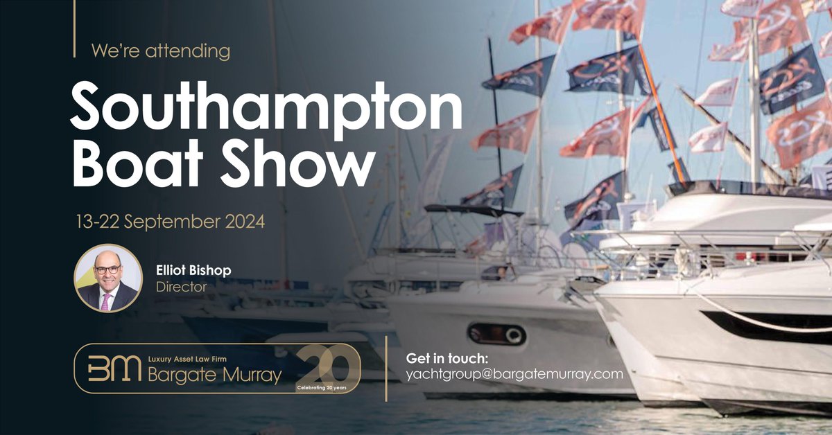 Elliot Bishop is attending the Southampton Boat Show - do get in touch if you are also attending!