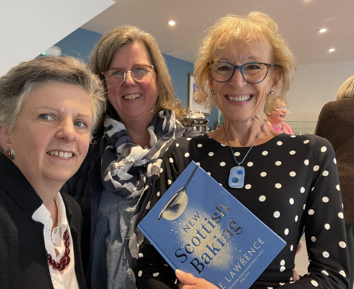 IslayCocoa's tweet photo. Lovely way to spend Sunday afternoon at  @islaybookfest @SueHLawrence launch of new Scottish Baking book. Interesting and inspiring Baking chat from Sue then Nicola #craigardkitchen  served 3 delicious bakes from the book.  Great event by Islay Book fest, Sue, and  Craigard Team. https://t.co/clatvEksV5