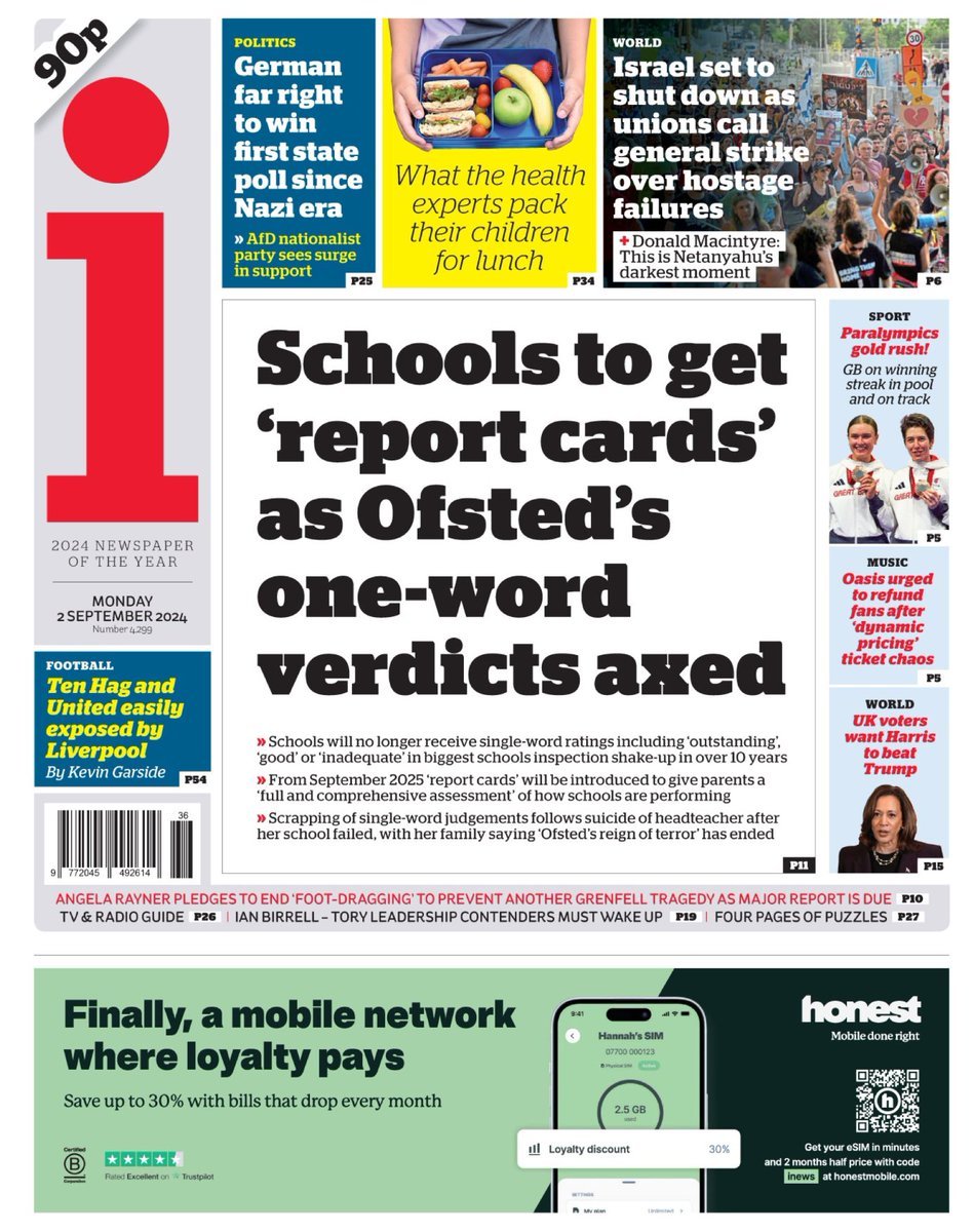 Dr___H___Lekter's tweet image. #Ofsted #OfstedReform Bridget Phillipson Ofsted Report Cards One-Word One Word Rating

DON&apos;T BE FOOLED - tories DIDN&apos;T IMPROVE SCHOOLS OR RAISE TEACHING STANDARDS - THAT WAS DOWN TO TEACHERS GOING ABOVE &amp;amp; BEYOND DESPITE BEING UNDERFUNDED UNDERPAID &amp;amp; OVERWORKED