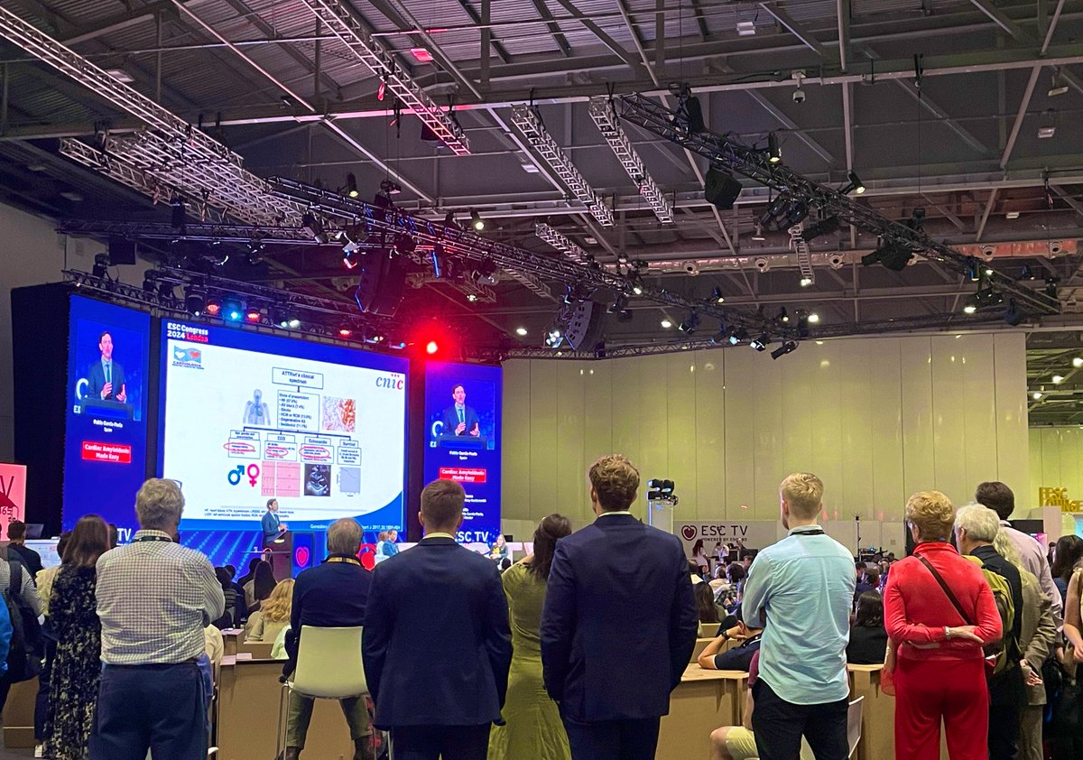 DrElleRye (@drellerye) on Twitter photo Great to see amyloid up on the big screen at #ESCCongress2024. Standing room only following hotline results of HELIOS-B earlier this week. Exciting times for targeted treatment in cardiomyopathies ❤️ #amyloid <a href="/ISA_Amyloidosis/">The International Society Of Amyloidosis</a> <a href="/OzAmyloidosis/">Australian Amyloidosis Network</a> <a href="/escardio/">European Society of Cardiology</a> #CardioTwitter Great to see amyloid up on the big screen at #ESCCongress2024. Standing room only following hotline results of HELIOS-B earlier this week. Exciting times for targeted treatment in cardiomyopathies ❤️ #amyloid <a href="/ISA_Amyloidosis/">The International Society Of Amyloidosis</a> <a href="/OzAmyloidosis/">Australian Amyloidosis Network</a> <a href="/escardio/">European Society of Cardiology</a> #CardioTwitter