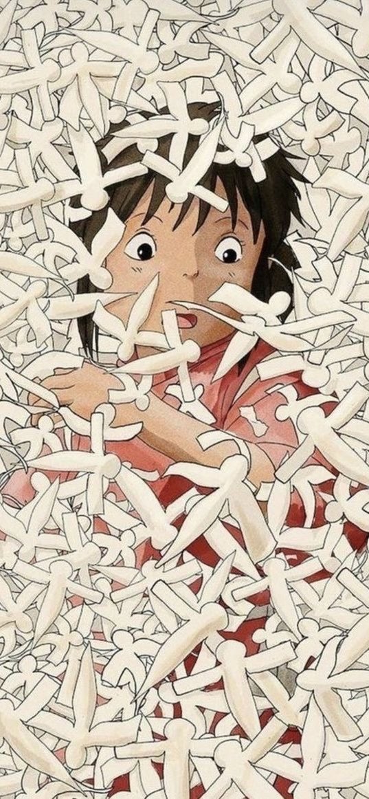 RestfulViews's tweet image. Chihiro and the paper birds
Studio Ghibli wallpaper